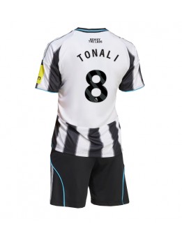 Billige Newcastle United Sandro Tonali #8 Hjemmedraktsett Barn 2025-26 Kortermet (+ Korte bukser)